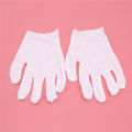 12 Pairs White Labor Insurance Cotton Cloth Thin Etiquette Inspection Gloves. 