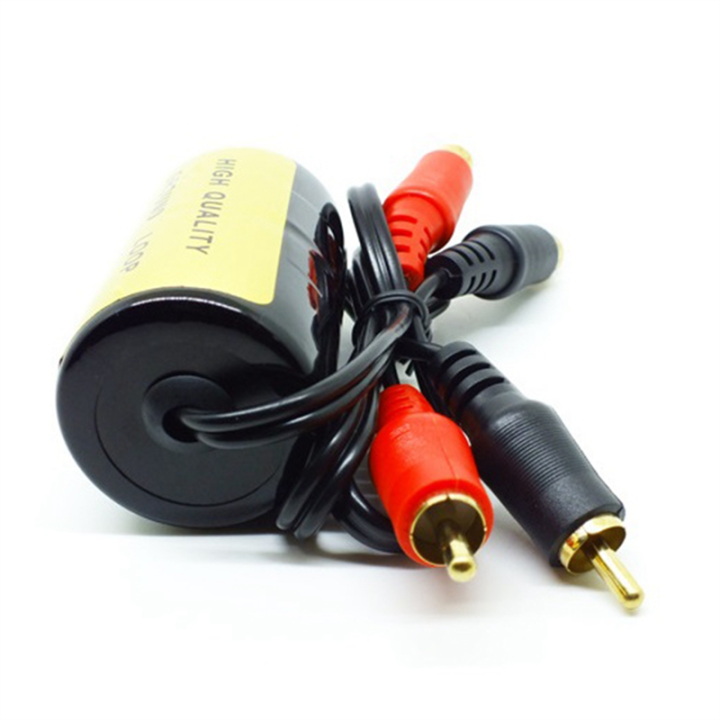 RCA%20Audio%20Noise%20Filter%20Suppressor%20Ground%20Loop%20Isolator%20for%20Car%20and%20Home%20Stereo%202XRCA%20Male,%202XRCA%20Female%20with%20Car%20Audio%20-%20Image%204