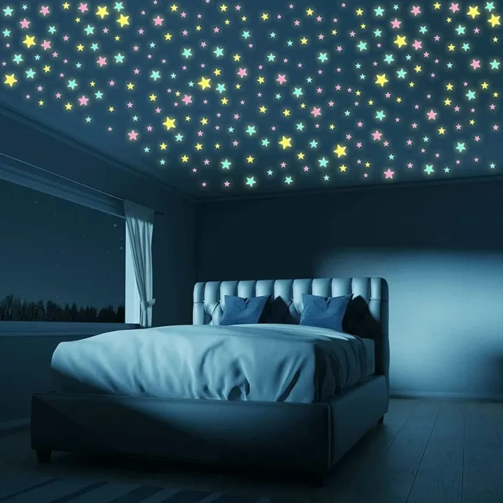 100Pcs%20Radium%20Luminous%20Star%20Stickers%20High%20Quality%203D%20Light%20Emitting%20Stars%20-%20Image%203