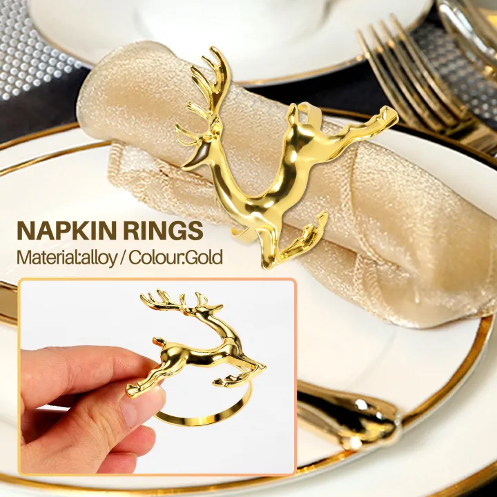 12Pcs%20Christmas%20Elk%20Deer%20Napkin%20Rings%20Gold%20Alloy%20Napkin%20Buckle%20Napkin%20Ring%20Holder%20Hotel%20Restaurant%20Wedding%20Party%20Dinner%20Table%20Decoration%20-%20Image%202