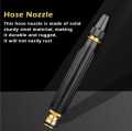Portable Water Sprayer Nozzle Adjustable Metal High Pressure Car Washing Garden Hose Sprinkler System Car Wash Watering Water Spray Nozzle Copper Core Pressure Booster Nozzle Car Accessories. 