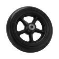 Wheelchair Caster, Rollator Tire Stable Rolling 163mm OD PU Skidproof for Replacement. 
