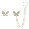 2pcs Butterfly Korean style Ear Cuff Earrings with 1pcs chain Tassel Super fairy earrings.. 