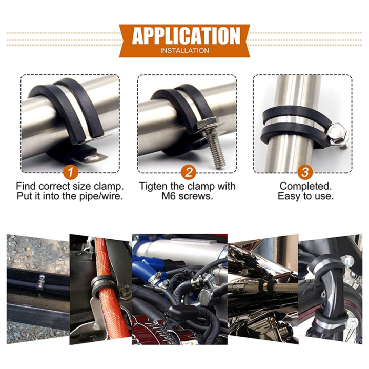 Cable%20Clamp%20Assortment%20Kit%20Stainless%20Steel%20Rubber%20Coated%20Cushioned%20Insulated%20Cable%20Clamp%20-%20Image%203