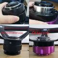 Universal Aluminum 6 Hole Car Auto Quick Release Steering Wheel Snap Off Hub Adapter Boss Kit（Purple）. 