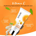 DR.RASHEL Natural Vitamin C Facial Cleanser / Face Wash  contains Hyaluronic Acid Face Wash Brightening Anti-Aging Deep Cleansing 80g / Dr Rashel (rvcf). 