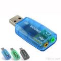 USB 3D Sound Card, 5.1 USB External Stereo Sound Card with 3.5mm Headphone and Microphone Jack Converter for Windows, Mac, Linux, PC, Laptop, Desktop. 