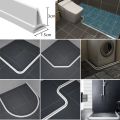 Collapsible Shower Threshold Water Dam Barrier Retention System Keep Water Inside Waterproof Self-Adhesive Strip for Wet and Dry. 