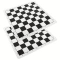 【SmartHorizon】Chessboard PU Leather, Chess Pieces Set Board 43*43cm/16.9*16.9inch Checker Folding Checkers Or Shogi Chess Game Board. 