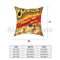 Hot Cheetos Pillow Case Printed Home Soft Throw Pillow Flaming Hot Cheetos. 