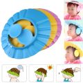 Waterproof Baby Bath Visor Ear Protection Kid Wash Hair Shower Cap Adjustable Child Haircut Cap. 