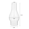 【Miga Plaza】Lamp Glass Oil Chimney Shade Replacement Lampshade Kerosene Clear Candle Shades Light Globes Cylinder Holder Tube Transparent. 