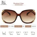 LouisWill Newest Sunglasses Women Sunglasses Ladies Eyewear Anti-UV Square Sun Glasses Accessories Retro Camellia Summer Glasses for Women with Free Glasses Bag. 