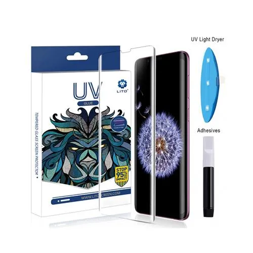 Samsung S8  Lito UV Liquid Glued Curved UV Tempered Glass