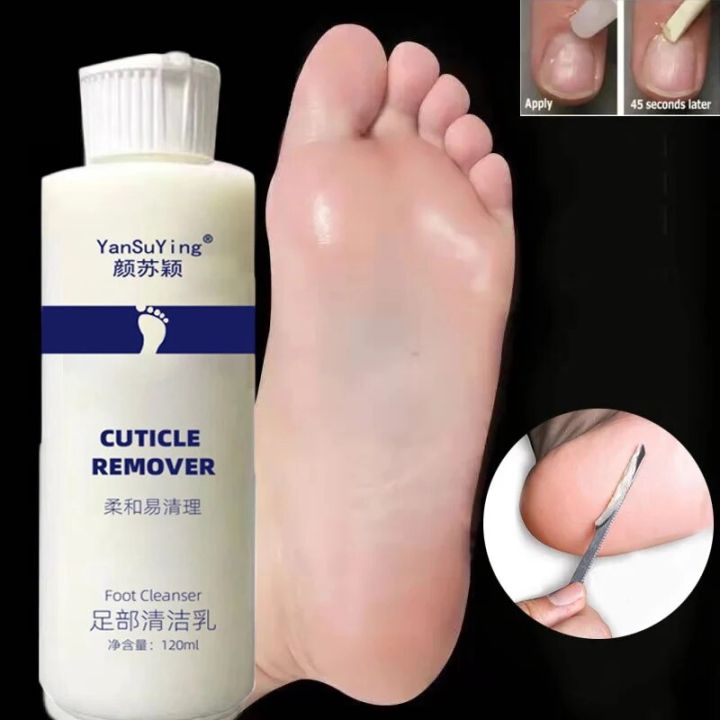 120ml Foot Exfoliator Softener 7 Seconds Remove Dead Skin Calluses Foot Mask Anti-Cracked Heel Enhancer Nail Pedicure Kit