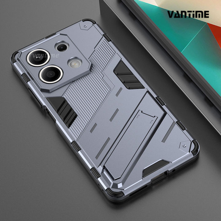 Vantime for Xiaomi Redmi Note 13 5G Case Kickstand Ultra Thin Shockproof Matte Back Cover