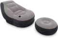 Intex Inflatable Sofa With Footrest Inflatable Chair Flocked (68564). 
