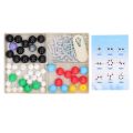 Organic Inorganic Chemistry Learning Tool Molecular Structure Model Kit Firm Intuitive Safe for Laboratory for Student Teacher. 
