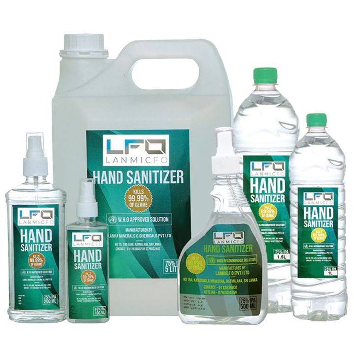 LFO Lanmicfo Sanitiz er For Hands - Body - Sanitiz er Based On WHO Recommended Formulation - Non Sticky Liquid Hand Sanitiz er - Antibacterial Hand Sanitiz er For Whole Family