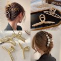 Enacolor Korean Hair Clip Catch Hairclips Gold Metal Hair Claw Accessories Ins New Girls. 