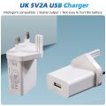Universal USB Charger 5V 2A UK Plug Wall Charger Adapter Smart phone Charging For Iphone Samsung Huawei Xiaomi Charging Charger. 