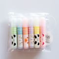 【The Quiet Page】Cute Animals Panda Cat Mini Highlighter Paint Marker Pen Drawing Liquid Chalk Stationery 6pcs/set. 