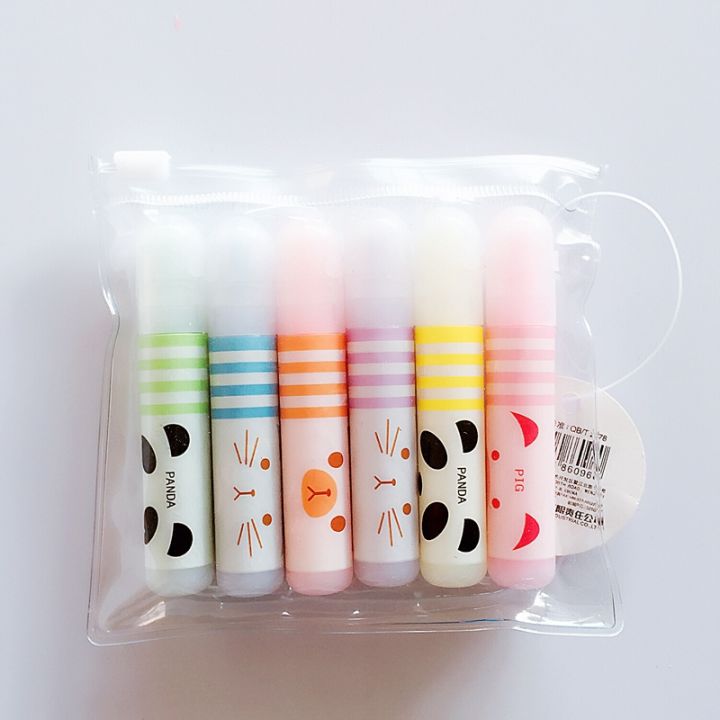 %E3%80%90The%20Quiet%20Page%E3%80%91Cute%20Animals%20Panda%20Cat%20Mini%20Highlighter%20Paint%20Marker%20Pen%20Drawing%20Liquid%20Chalk%20Stationery%206pcs/set%20-%20Image%204