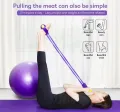 Pull Reducer Body Shape Trimmer Body Shaper - Multi Colorc ,4 Tubes Latex Elastic Pull Rope Sit-up Bodybuilding Fitness Equipment Exercise Resistance Bands for Abdomen/Waist/Arm/Yoga/Pilates Stretching Slimming Training. 