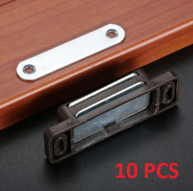 10 PcsDoor Magnetic Catches Kitchen Cupboard Wardrobe Cabinet Latch Catches Closure with 4 Screws Furniture Hardware
