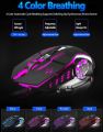 X1 /  X7 Wired Gaming Mouse for Professional PC gamer with 6 Programmable Buttons and Colorful LED Lights, Ergonomic Design to Lower Hand Fatigue and Optical Sensor. 
