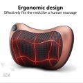 Electric Neck Massage Pillow, Shiatsu Back and Neck Massager with Heating 4 Nodes, Deep Tissue Neck Massager Pillow for Shoulder Office Chair and Car. 