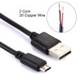 (COD Avail)2 Cores 20 Copper Wires Micro USB to USB 2.0 Charging Cable, Cable Length: About 30cm. 