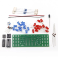 VIP FLASHING LIGHTS DIY PCB KIT, Red and Blue LED, Electronic Learning Kit [DKT-117]. 