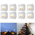 LED Stair Step Wall Light Pathway Walkway Modern Indoor Embedded Corner Lamp. 
