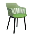 AIRY DESIGN OPEN WEAVE BACKREST DINING CHAIR - DARK BLUE. 