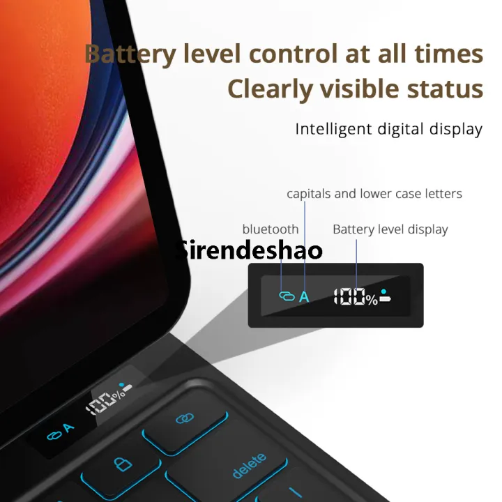 Sirendeshao%20Magic%20Keyboard%20Case%20for%20Samsung%20Galaxy%20Tab%20S9+/S8+/%20S8%20Plus/%20S7%20FE/%20S7+%2012.4%20inch%20Multi-Angle%20Trackpad%20Backlit%20Smart%20Keyboard%20Fifty%20percent%20discount%20-%20Image%202