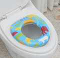 Kids Toilet seat Cover for Western Toilet, Potty Training Seat for Boys and Girls, Fits Round & Oval Toilets, Durable Potty Trainer for Baby - Blue. 