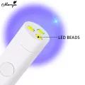 Monja Mini Portable 3 Leds Handheld Lamp USB Flashlight UV Lamp Adhesive Glue Nail Dryer Quick Drying Lamp DIY Makeup Tools. 