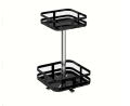 2 layer rotatable spice rack, kitchen spice rack, 2 Tier spice rack, Square shape spice rack. 
