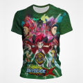 Beyblade Burst Printed Cartoon T Shirt Men Summer Breathable Short Sleeve Boys Girls T-Shirt Casaul Children's Clothing Unisex. 