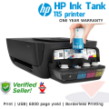 HP Ink Tank 115 color ink printer. 