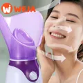 Weja Beauty Moisturizing Hot Facial Steamer Skin Care Thermal Sprayer Smooth Skin Facial Spa Warm Steam Sauna Aroma Steamer (Purple). 