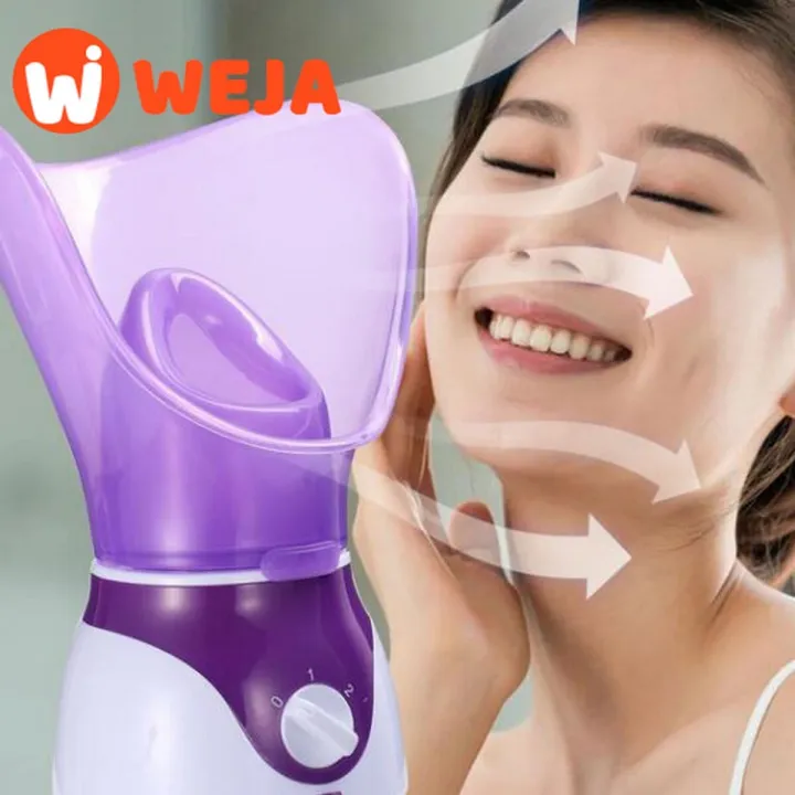 Weja Beauty Moisturizing Hot Facial Steamer Skin Care Thermal Sprayer Smooth Skin Facial Spa Warm Steam Sauna Aroma Steamer (Purple)