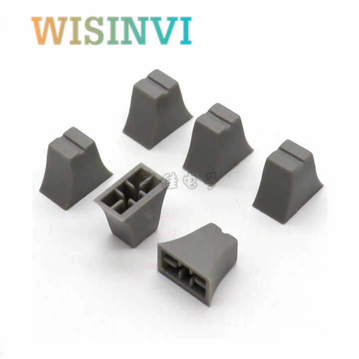 10pcs 12*7*10.5mm 12x7x10.5mm Straight Slide Potentiometer Mixer Push Rod Cap Plastic Console Volume Hat Inner Hole 4mm