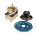 【The Timber Loft】3 Pins 50-300 Centigrade Knob Capillary Dial Thermostat 3-feet Tempering Switch Adjustable Temperature Regulator Nomally Closed. 