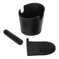 Coffee Dump Bin, Coffee Grounds Knock Box Easy To Clean Splash Proof Convenient Disposal Space Saving with Tamper Mat for Cafe Bar. 