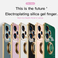 Luxury Plating Metal Ring Holder Shockproof Case For Infinix Hot 8 9 10 10i 10s 11 11s 12 Play 20 20i 30 30i 40 Pro Back Cover. 