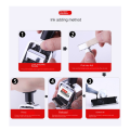 1Set Automatic Coder 4Digit Number Machine Production Date Manual Coder Numbering Advance Machine Quick-Drying Ink Black White. 