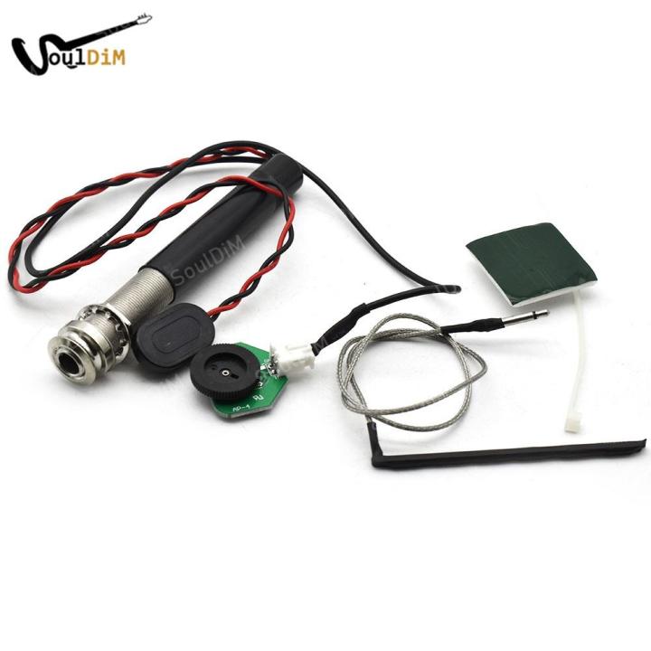 Active Endpin Jack Preamp Piezo Pickup Kit Controllo Del Volume E Del Tono Per Parti Di Chitarra Classica Acusticaphoto Color Szrh A S - Foto 12