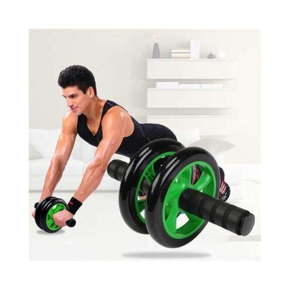 Fitness Gym AB Wheel AA Total Body Exerciser Roller + FREE GIFT Knee Pad